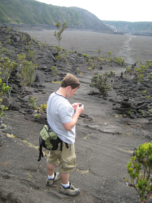 Rob at the Volcano